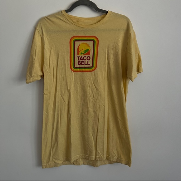 Ripple Junction Other - Ripple Junction Taco Bell Retro Logo Yellow Graphic Tee-Men’s Size Large